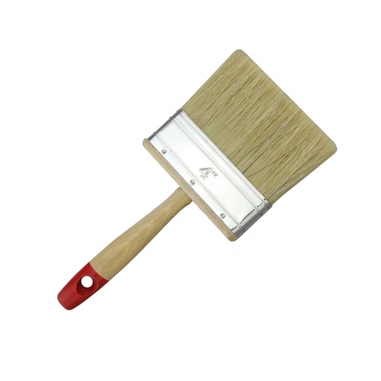 Haute Qualité Pur Poils De Sanglier Manche En Bois Pinceau Meubles Peinture Plafond Bloc Brosse