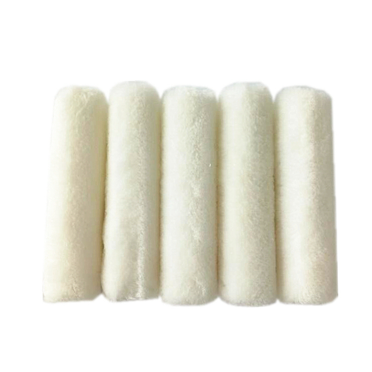 100mm Mini laine d'agneau rouleau de peinture ensemble 10pc pack mohair rouleau manchon bordure bordure