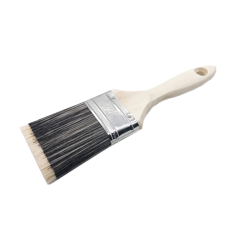 Outils de peinture Brosse murale Manche en bois résistant aux solvants Pinceau pour toutes les peintures