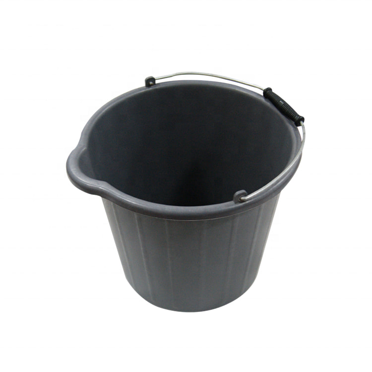 Pot de peinture seau noir 5L Seau de peinture en plastique Seau de peinture personnalisable