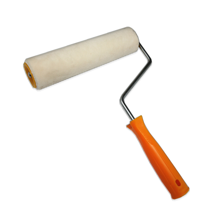 Brosse de rouleau de peinture multi-tailles de poignée en plastique de polyamide pur pour le mur décoratif